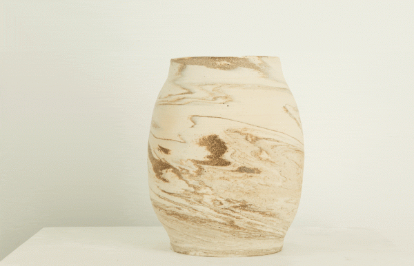 Marbled Ceramic Vase