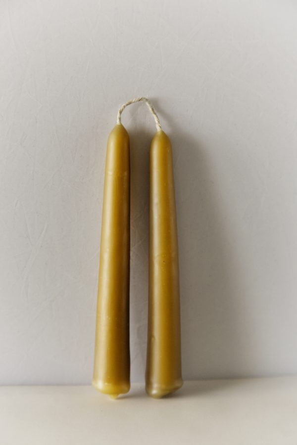 5.75" Inch Yellow Sustainably Sourced Beeswax Candles