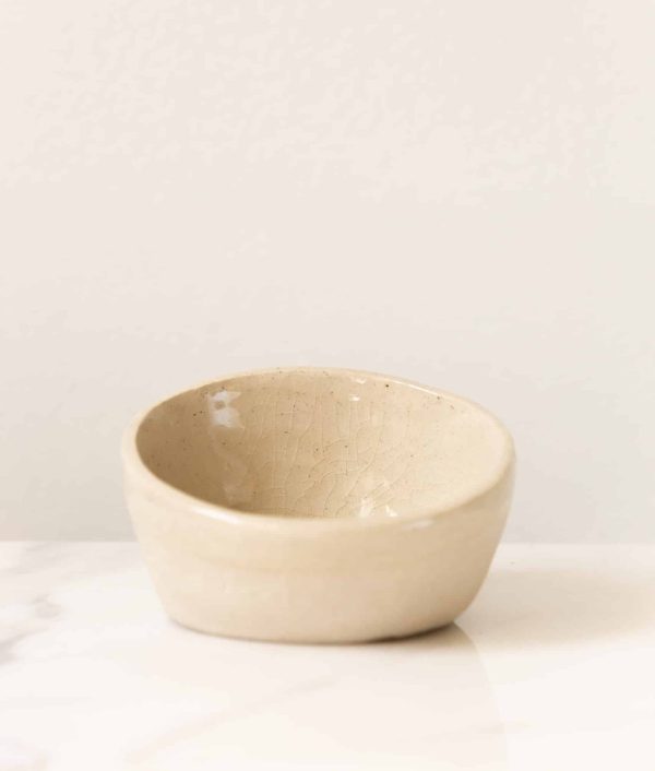 "Full Moon" Ceramic Bowl in Off White